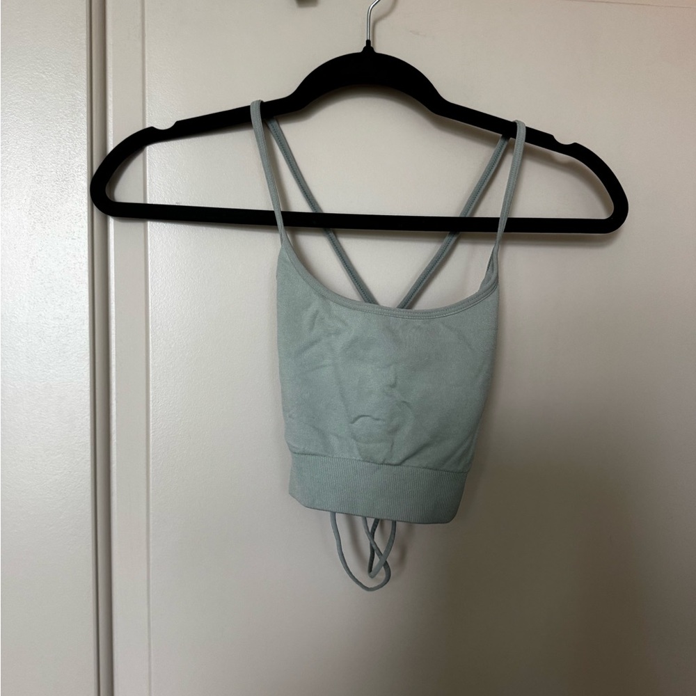 NVGTN Olive Sage Green Women's SPORTS BRA